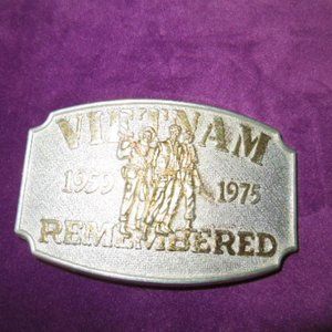 Vintage 1990 Vietnam Belt Buckle